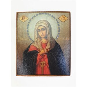 Икона "Богородица. Умиление", размер иконы - 15x18