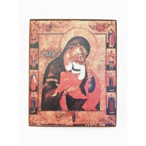 Икона "Богородица Яхромская", размер иконы - 15x18