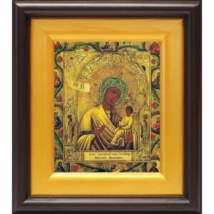 Икона Божией Матери "Хлебенная", в широком киоте 16,5*18,5 см