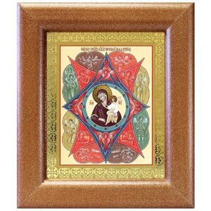 Икона Божией Матери "Неопалимая Купина", в широкой рамке 14,5*16,5 см