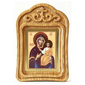 Икона Божией Матери "Одигитрия" Смоленская, резная рамка