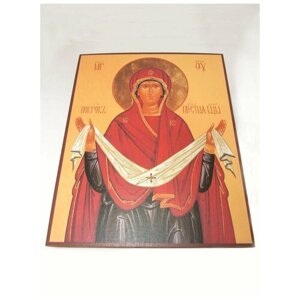 Икона Божией Матери "Покров", размер иконы - 20х25
