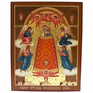 Икона Божией Матери Прибавление ума рукописная, арт ИРГ-043