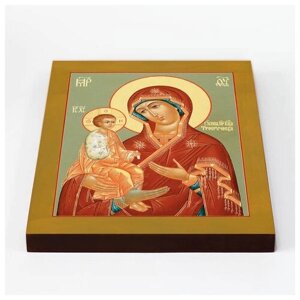 Икона Божией Матери "Троеручица", печать на доске 20*25 см