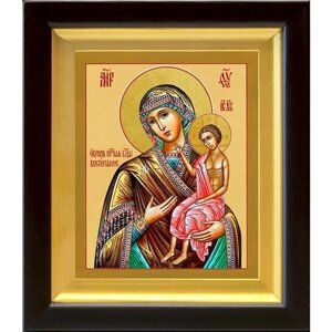 Икона Божией Матери "Воспитание", в деревянном киоте 14,5*16,5 см