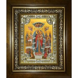 Икона Божья Матерь Всех скорбящих Радость, 18x24 см, со стразами, в деревянном киоте, арт вк-3264