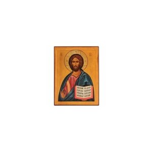 Икона Господь Вседержитель 18х13 С-491 прямая печать по левкасу, золочение #157064