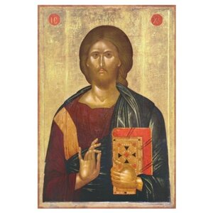 Икона Христос Пантократор (Греческий), 14х19 см