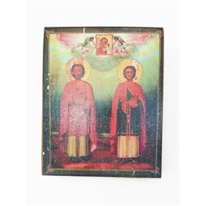 Икона "Косма и Дамиан", размер - 20х25