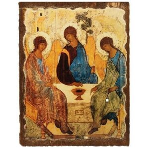 Икона под старину Святая Троица А. Рублева