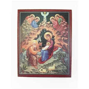 Икона "Рождество Христово", размер - 10х13