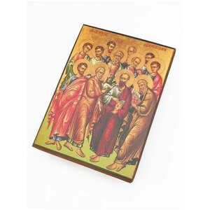 Икона "Собор 12-ти апостолов", размер - 15x18
