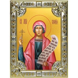 Икона София Римская, 18х24 см, в окладе