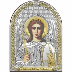 Икона Святой Архангел Михаил 6398 (O / OT), 6.2х8.4 см
