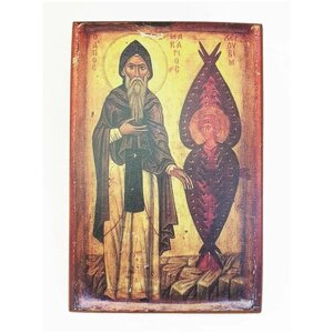 Икона "Святой Макарий", размер иконы - 15x18