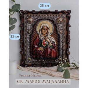 Икона Святой Марии Магдалины 32х25 см от Иконописной мастерской Ивана Богомаза