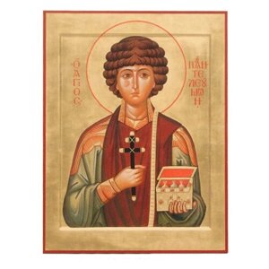 Икона святой великомученик Пантелеимон Целитель, 14х19 см