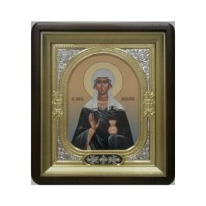 Икона в киоте 18*24 фигурный, фото, риза-рамка, открыт, частично золочен (Мария Магдалина)56525