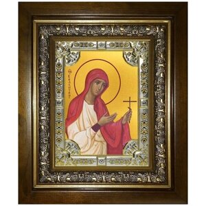 Икона Варвара великомученица, 18х24 см, в окладе и киоте