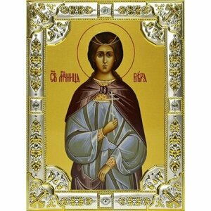 Икона Вера Римская, 18 х 24, со стразами, арт вк-727