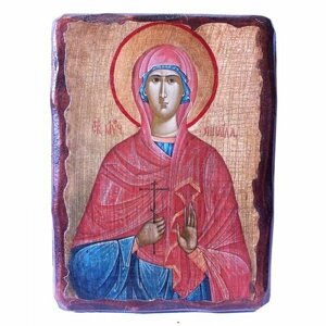 Икона Зинаида Тарсийская под старину (13 х 17,5 см), арт IDR-739