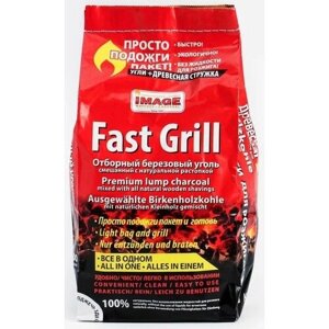 Image Fast Grill уголь березовый 1 кг 1 л