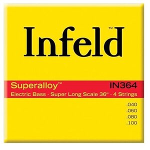 IN364 Infield Комплект струн для бас-гитары, круглая оплетка, 40-100, Thomastik