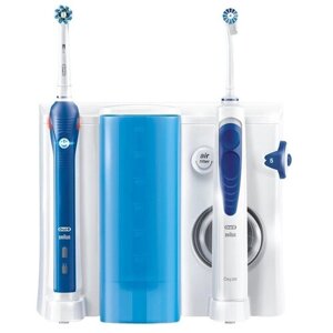 Ирригатор Oral-B OxyJet Cleaning System + PRO 2000 Toothbrush, белый/синий/голубой