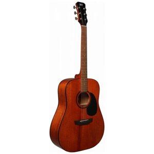 JET JD-355 OP акустическая гитара, дредноут, полностью красное дерево, цвет натуральный, open pore