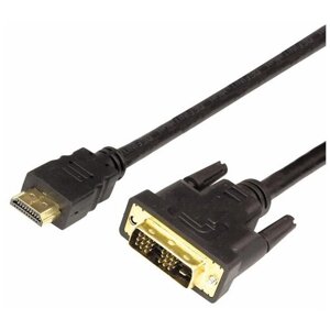 Кабель rexant HDMI - DVI-D 2m gold 17-6304