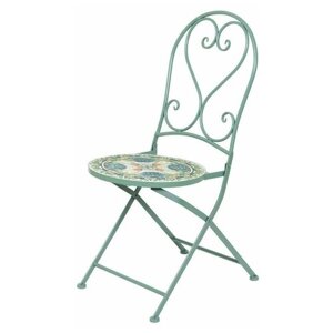 Kaemingk Складной стул с мозаикой Ривьера 93*46*39 см, металл 840954