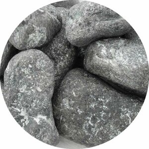 Камень для бань и саун Хромит обвалованный (10 кг)