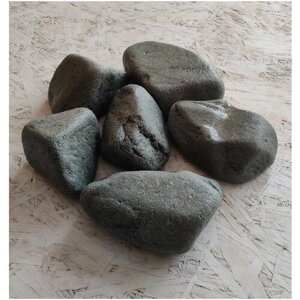 Камень для Бань и Саун "Порфирит", Обвалованный, средний размер 70-150мм, Фасовка 20кг