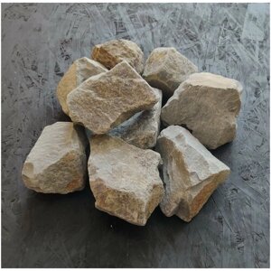 Камень для Бань и Саун "Порфирит", Рваный, средний размер 70-150мм, Фасовка 20кг