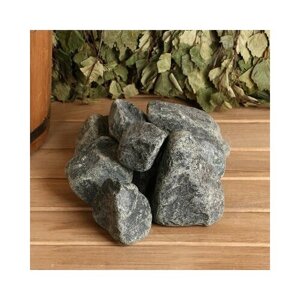 Камень для бани "Дунит" обвалованный, коробка 20 кг, мытый 2496152 .