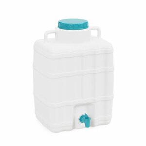 Канистра для воды с краном, объем 20 л, материал пластик