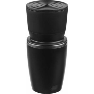 Капельная кофеварка Fanky 3 в 1, черная, в упаковке, диаметр 8,6 см, высота 18,7 см, упаковка: 19,5х9х9 см, нержавеющая сталь; пластик; силикон