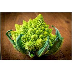 Капуста цветная Романеско, особенно нежный вкус, зеленые соцветия экзотической формы, 80 семян