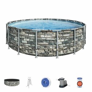 Каркасный бассейн Bestway 5.49x132 см +фильтр-насос, лестн, покрыв, дозат