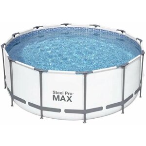 Каркасный бассейн Steel Pro Max 366х122см, 10250л, фил. насос 2006л/ч, лестница, тент 56420