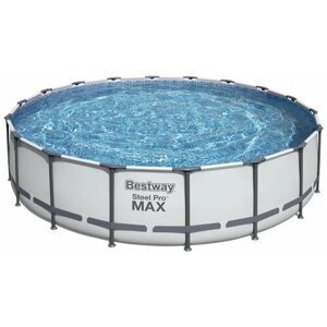 Каркасный бассейн Steel Pro Max 549x122см 23062л, фильтр-насос 5678 л/ч, лестница, тент