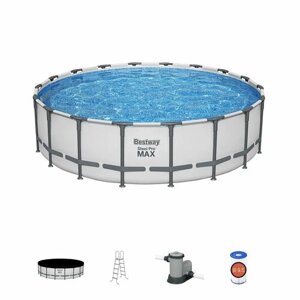 Каркасный бассейн Steel Pro Max 549x132 см, 26000 л, фил. нас. 5678 л\ч, лестн, тент