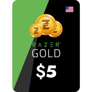 Карта пополнения Razer Gold 5$Razer Key - 5 USD - регион Америка