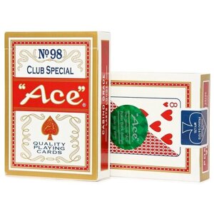 Карты для покера Ace Premium Club Special № 98 красная рубашка