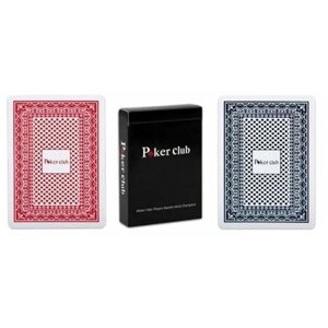 Карты игральные 54 карты "Покер", из 2-х колод, пластиковые, синяя и красная рубашка, 16+