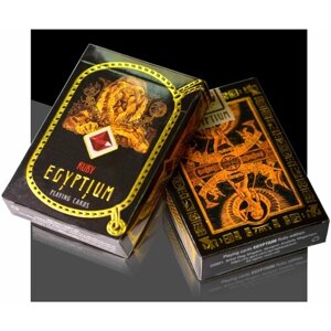 Карты игральные Egyptium, издание Ruby / дизайнерская коллекционная колода для фокусов, для подарка, для настольных игр, покерный размер 63х88мм.