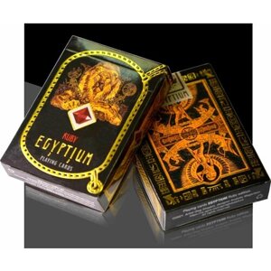 Карты игральные Egyptium, издание Ruby / дизайнерская коллекционная колода для фокусов, для подарка, для настольных игр, покерный размер 63х88мм.