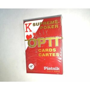 Карты игральные "OPTI" 55 листов Piatnik /Карты для покера /Настольная игра