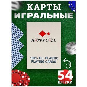 Карты игральные пластиковые 54 для покера, бриджа, виста, блэкджека, фокусов и пасьянса, колода покерных карт, подарочный набор