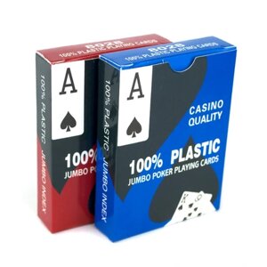 Карты игральные пластиковые для покера Casino Quality (2 колоды)